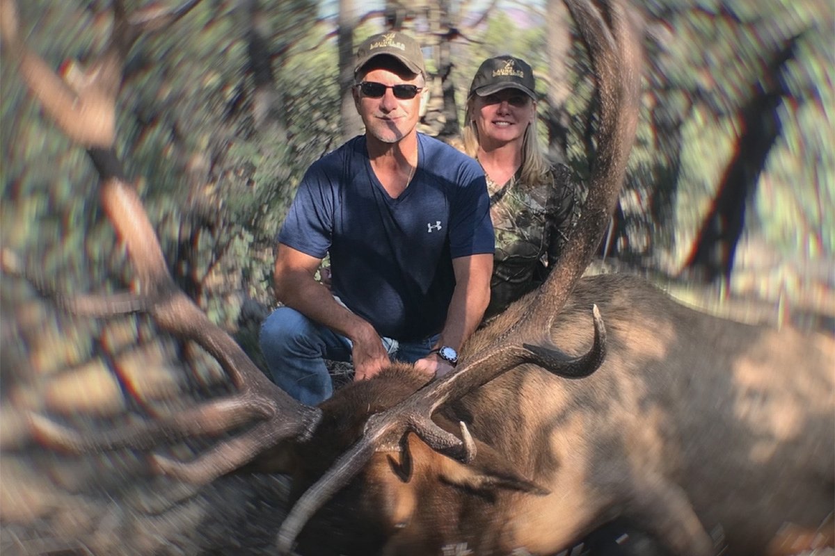 Ларри Рудольф и Лори Миллайрон на сафари