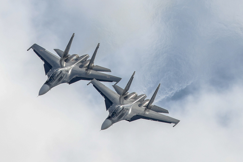 Истребители Су-30СМ ВКС РФ